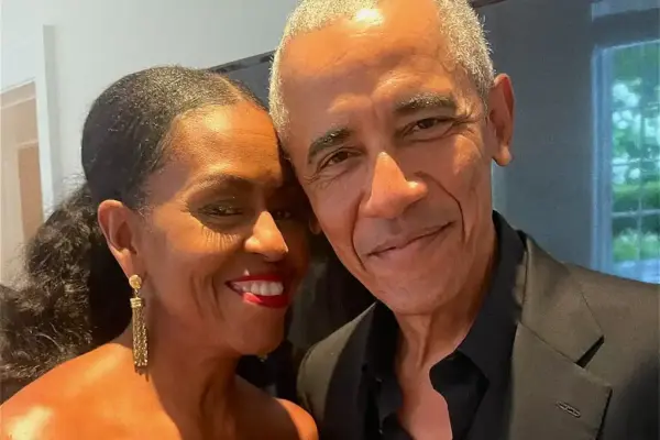 Michelle e o ex-presidente Barack Obama