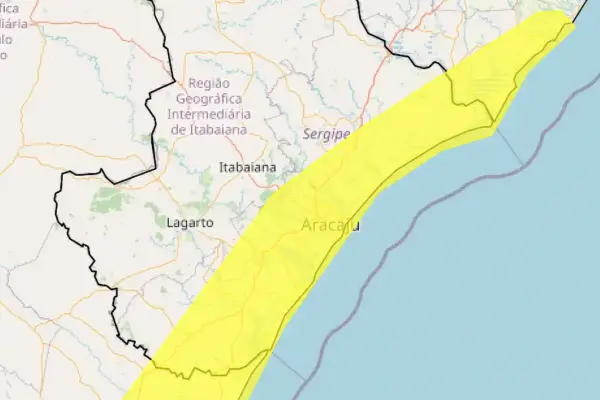 INMET emite alerta de chuvas intensas para Sergipe