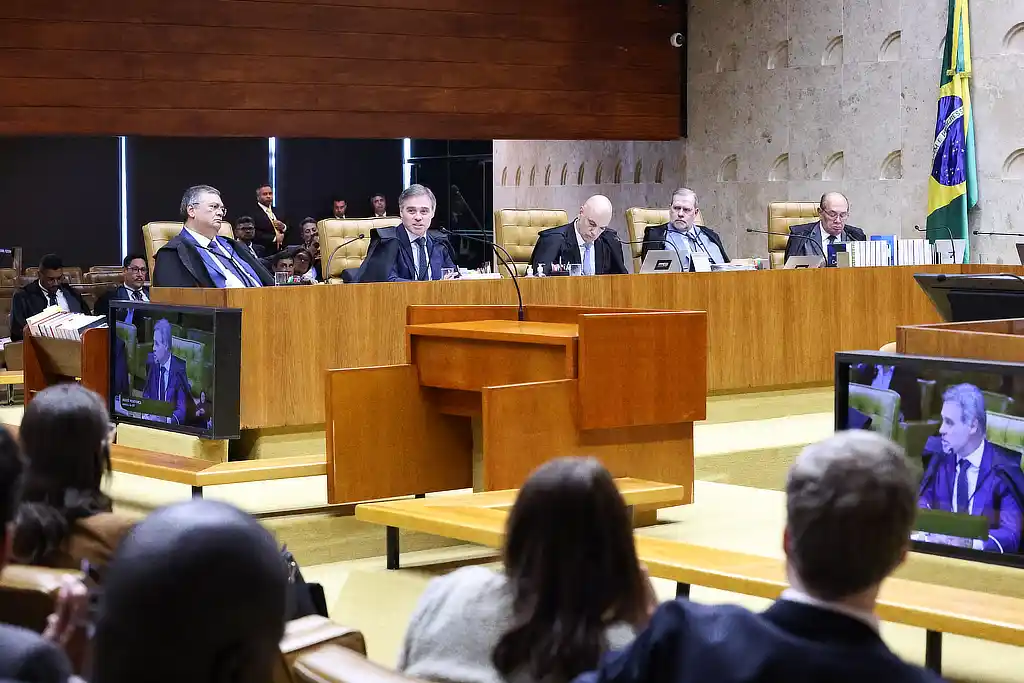 Plenário do STF rejeita prorrogar a CPMI do INSS 1 Ministro André Mendonça durante fala na sessão plenária do STF
