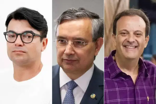 Pré-candidatos André David, Eduardo Amorim e André Moura