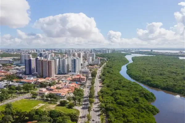 Vista aérea da região Beira Mar de Aracaju