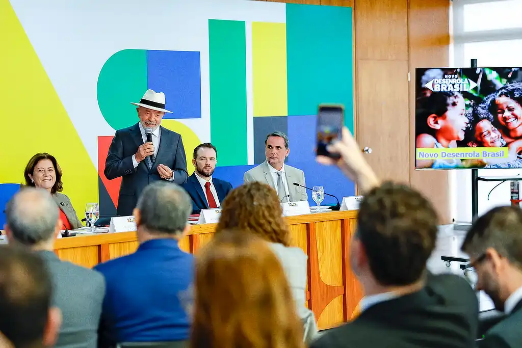 Presidente da República, Luiz Inácio Lula da Silva, durante assinatura do Novo Desenrola Brasil, no Palácio do Planalto