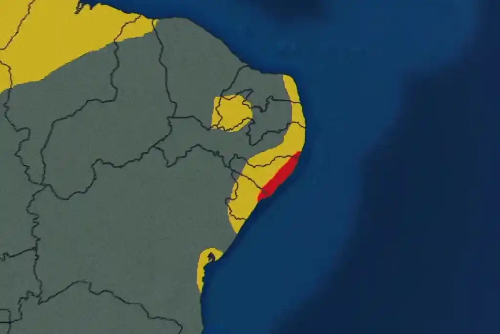 Sergipe em alerta para chuvas de até 50 mm até sábado 1 Mapa do Climatempo alerta para chuvas em Sergipe