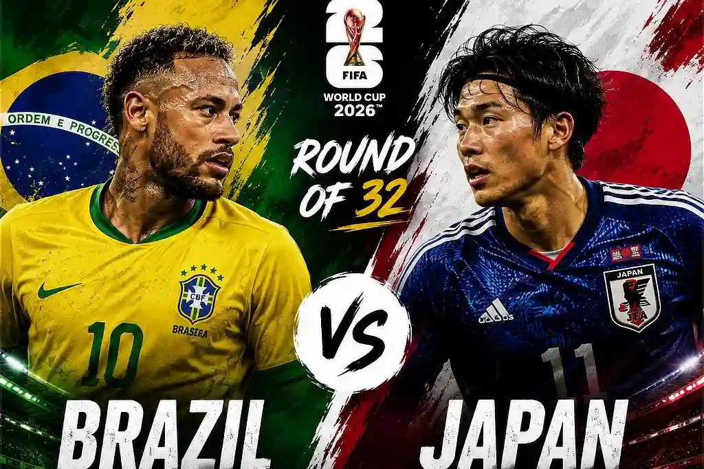 Brasil e Japão se enfrentam no mata-a-mata da Copa do Mundo 2026