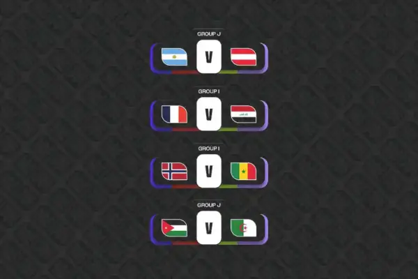 Jogos de hoje do Grupo J da Copa 2026