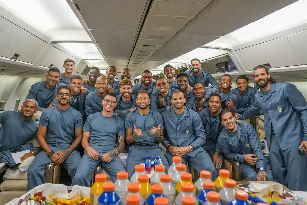 Seleção Brasileira embarca para os Estados Unidos onde irá disputar a Copa do Mundo de 2026