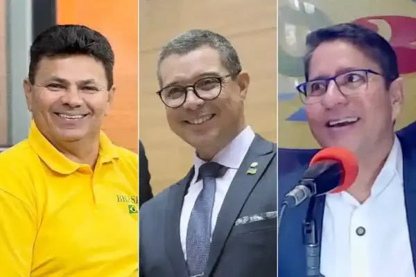 Os candidatos ao Governo de Sergipe Valmir de Francisquinho, Fábio Mitidieri e Ricardo Marques