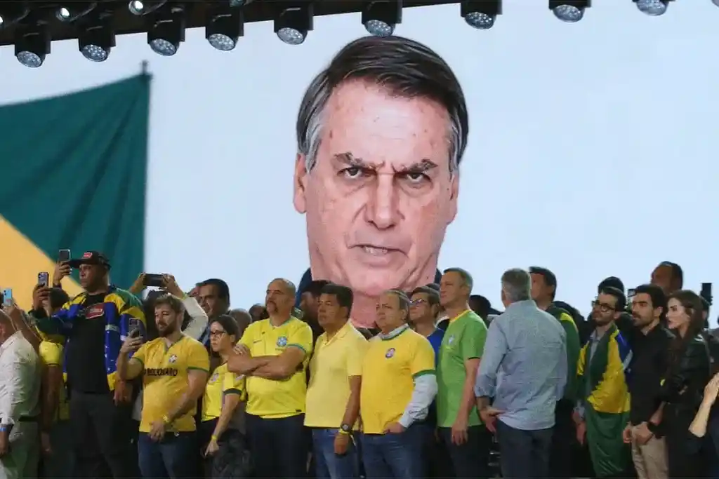 Vídeo exibido na convenção do PL  mostra uma versão de Jair Bolsonaro feita por IA