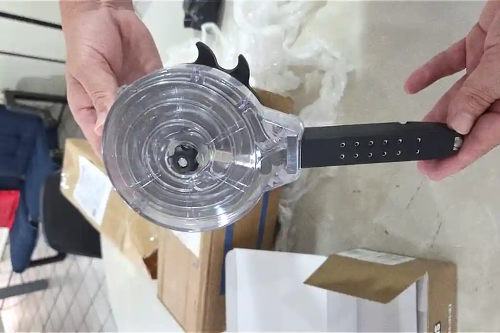 Carregador circular com capacidade para 50 munições de pistola calibre .40 apreendido pela PF em Aracaju