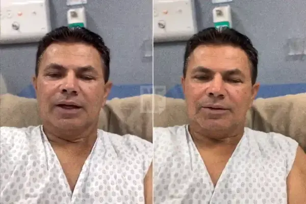 Valmir de Francisquinho internado no Hospital Primavera, em Aracaju