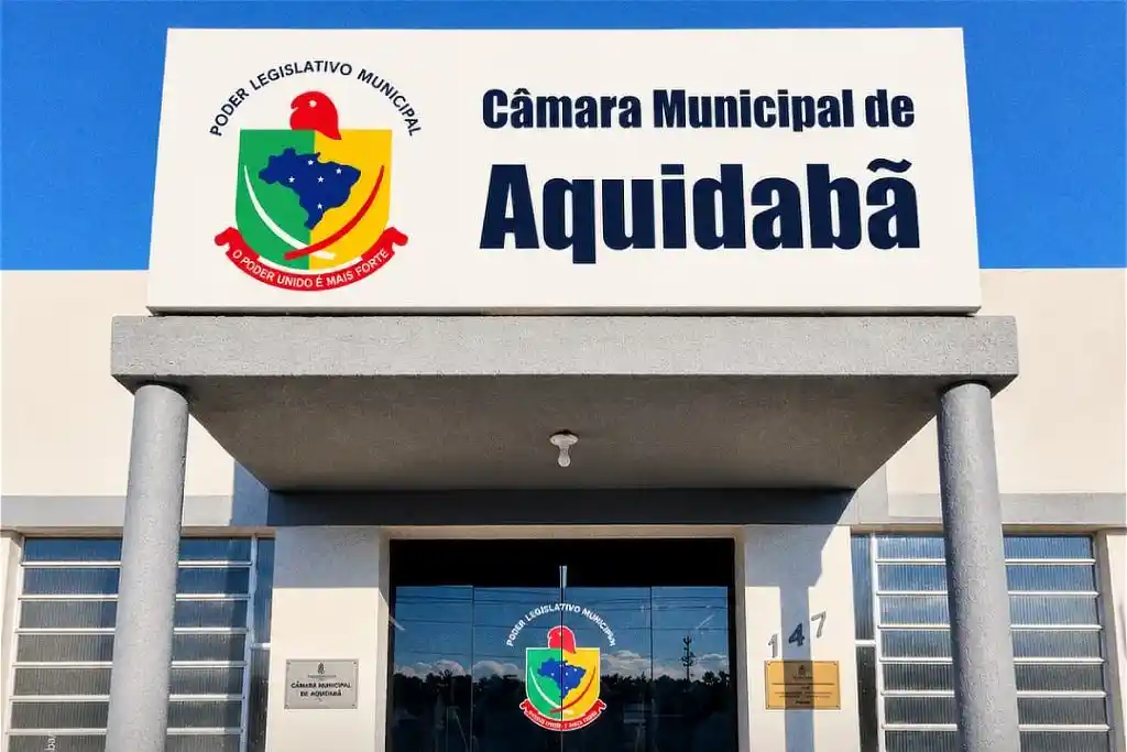 Vereador em Sergipe é denunciado por violência política de gênero 1 Fachada da Câmara Municipal de Aquidabã, no agreste de Sergipe