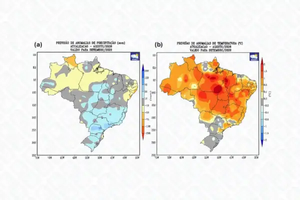 Setembro de 2026 deve ter chuva abaixo da média em Sergipe